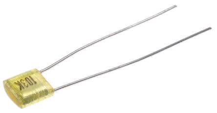 Nichicon - QYX1H103KTP - Nichicon YX ϵ 10nF  PET Ĥ  (PET) QYX1H103KTP, 10%ݲ, 50 V ֱ		