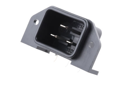 Schurter - 6163.0018 - Schurter 尲װ C20 IEC ͷ 6163.0018, Ӷ˽, 16A, 250 V 		