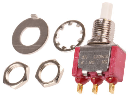 C &amp; K - 8121SHZGE - C & K 8121SHZGE On-(On) ˫ 尲װ ť, 1 A @ 28 V ֱ		