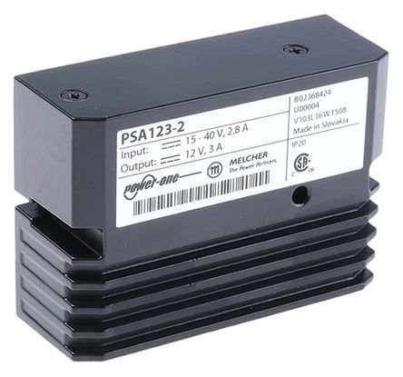 BEL POWER SOLUTIONS INC - PSA123-2 - BEL POWER SOLUTIONS INC 36W ѹ PSA123-2, 15  40V, 12V, 3A		