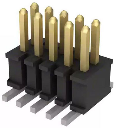 Samtec - FTSH-105-01-L-DV - Samtec FTSH ϵ 10· 1.27mmھ (2) ֱ Ź FTSH-105-01-L-DV, Ӷ˽, 1.75A, 氲װ		