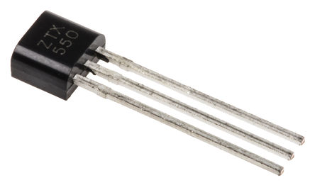 DiodesZetex - ZTX550 - DiodesZetex ZTX550 , PNP , 1 A, Vce=45 V, HFE:15, 150 MHz, 3 E-Lineװ		