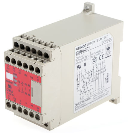 Omron - G9SA-301 24AC/DC - Omron G9SA ϵ ˫ͨ ȫ̵ G9SA-301 24AC/DC, 24 V /ֱԴ, 3 ȫ, 1 		