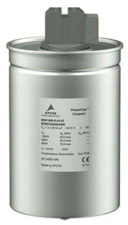 Epcos - B25673A4252A000 - EPCOS EZPE ϵ 165.9 (x3)F ۱ϩĤ B25673A4252A000, -5  +10%, 400 V , װ, 116mmֱ		