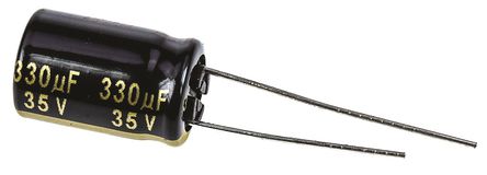 Panasonic - EEUFM1V331 - Panasonic FM  ϵ 35 V ֱ 330F ͨ  EEUFM1V331, ±20%ݲ, +105°C		