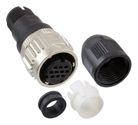 Hirose - HR08D-12WPM-10SC - Hirose HR08D ϵ 10· °װ ֱ  ͷ HR08D-12WPM-10SC, ĸ, ʽӺ		