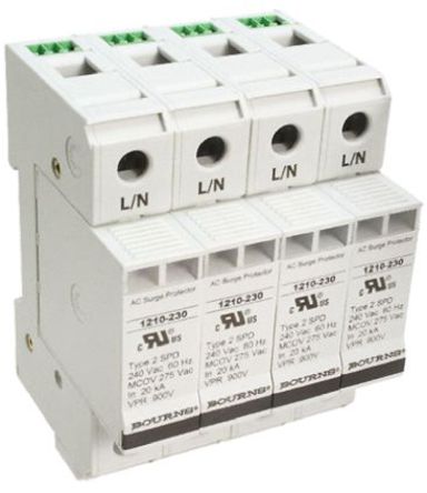 Bourns - 1210-4S-230 - Bourns 1210 ϵ 415 V  100kA 4  1210-4S-230, DIN 찲װ, 72 x 67 x 90mm		