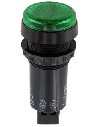 Sloan - 951GGOD - Sloan 951GGOD 26.5 mm ͹ ɫ LED ָʾ, 22mmװ׳ߴ, 24 V /ֱ		