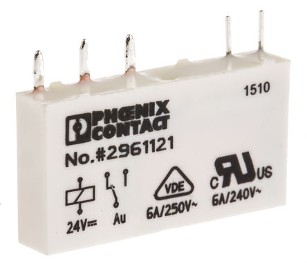 Phoenix Contact - 2961121 - Phoenix Contact 2961121 ˫ PCB װ Ǳ̵, 24V dc		