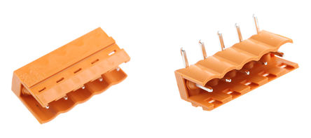 Weidmuller - SL 5.08/5/90 4.5 -1512960000 - Weidmuller OMNIMATE SL ϵ 5· 5.08mmھ (1) ֱ PCB ߶ӿ 1512960000, Ӷ˽, 12A, ͨ		