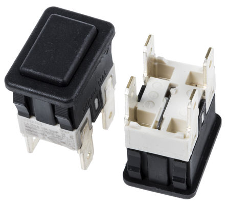 Molveno - SXL4122H1100000W - Molveno SXL4122H1100000W ɫ Push-On DPST 尲װ ť, 16 A @ 250 V 		