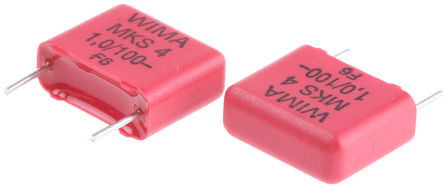 WIMA - MKS4D041003F00KSSD - WIMA MKS4 ϵ 1F ͨ PET  (PET) MKS4D041003F00KSSD, 10%ݲ, 100 V ֱ63 V , -55  +100 C		