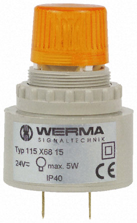 Werma - 11536815 - Werma 115 ϵ ɫ ̬ ׳ źŵ -  11536815, , 尲װ, 24 V /ֱ		