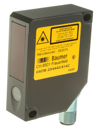 Baumer - OADM 20I4440/S14C - Baumer OADM 20I ϵ 30  50 mm  Դ ״  봫 OADM 20I4440/S14C, PNP, 5  M12 , IP67		