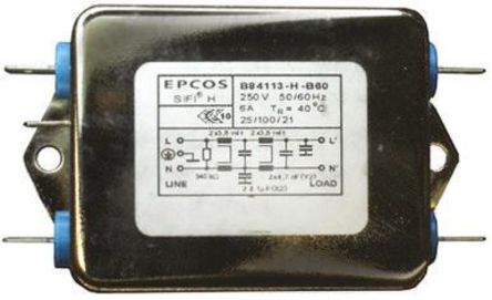 EPCOS - B84113H0000B110 - EPCOS B84113H ϵ 10A 250 V /ֱ, 60Hz װ RFI ˲ B84113H0000B110, װƬӶ		