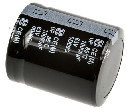 Panasonic - ECOS1JP103EA - Panasonic UP ϵ 63 V ֱ 10000F ͨ  ECOS1JP103EA, 20%ݲ, 41m(ֵ), +85C		