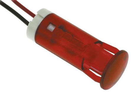 Apem - QS103KKR12 - Apem QS103KKR12 12 mm  ɫ  LED ָʾ, ߽Ӷ, 10mmװ׳ߴ, 12 V ֱ		