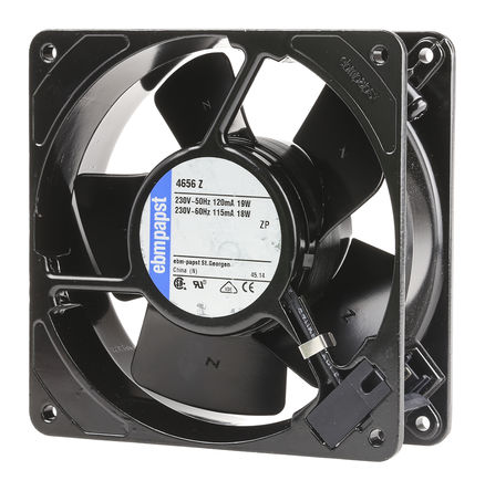ebm-papst - 4656Z - ebm-papst 4656 ϵ 19W 230 V   4656Z, 160m3/h, 2650rpm, 119 x 119 x 38mm		
