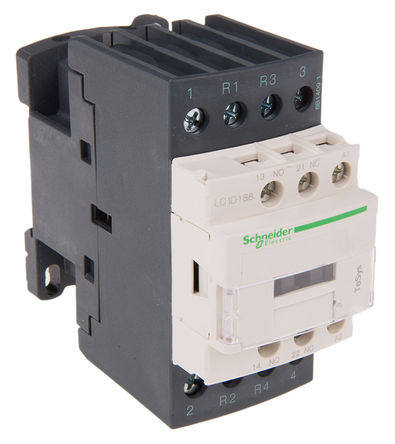 Schneider Electric - LC1D188B7 - Schneider Electric Tesys D LC1D ϵ Ӵ LC1D188B7, 2 /2 մ, 18 A, 24 V Ȧ		