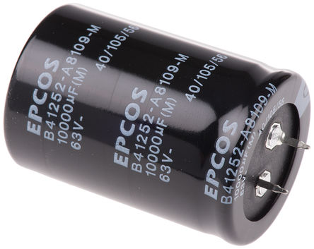 EPCOS - B41252A8109M000 - EPCOS B41252 ϵ 63 V ֱ 10000F  B41252A8109M000, 20%ݲ, +105C		