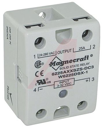 Schneider Electric - 6225AXXSZS-DC3 - Schneider Electric 25 A 尲װ  ̵̬ 6225AXXSZS-DC3, SCR, 㽻л, 280 V 		