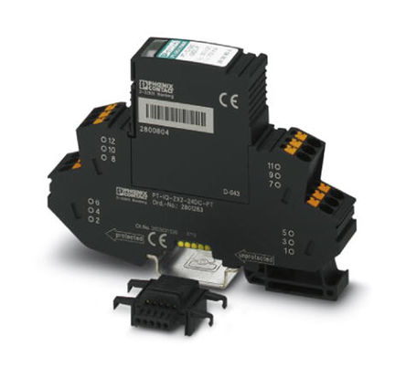 Phoenix Contact - 2801266 - Phoenix Contact 37V 53V ֱ 10kA ӿŵģ 2801266, DIN 찲װ, 17.7 x 77.5 x 109.3mm		