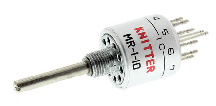 KNITTER-SWITCH - MR 1-10 - KNITTER-SWITCH 10λ ת MR 1-10, SP10T , 125 V ac, 24 V dcѹ, 500 mA @ 24 V ֱ, 6.5 x 40.8mm		
