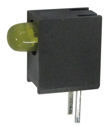 Kingbright - L-934EW/1YD-5V - Kingbright L-934EW/1YD-5V ɫ ֱ LED ָʾ, 60 ӽ, 1LED, 2.5 VԴ, ͨװװ		