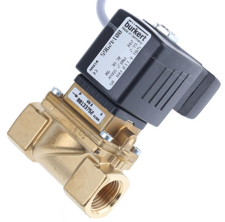 Burkert - 136255 - Burkert 5281 ϵ 2˿ ͭ ŷ 136255, 10 bar, 1/2in˿, NC, 24 V /ֱ		