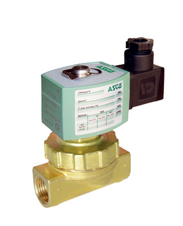 Asco - E220K409S1T00H8 - Asco E220K ϵ 2˿ ͭ ŷ E220K409S1T00H8, 10ˮbar7.5bar, 3/4in˿, NC, 230 V 		