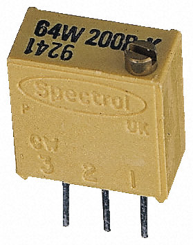 Vishay - M64W200KB40 - Vishay 64W ϵ 1922е ת ͨ ΢ M64W200KB40, Ӷ, 20 10%, 1/2W		