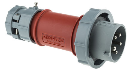 Mennekes - 3821 - Mennekes PowerTOP ϵ ɫ 5P ҵԴ °װ ͷ 3821, 16A, 400 V, IP67		