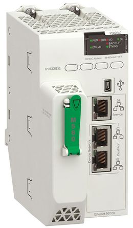 Schneider Electric - BMEP582040 - Schneider Electric Modicon M580 ϵ PLC CPU BMEP582040, 768 kBڴ, ̫, 8 MB, 2048 I/O ˿, ܰװװ, 24 V ֱ		