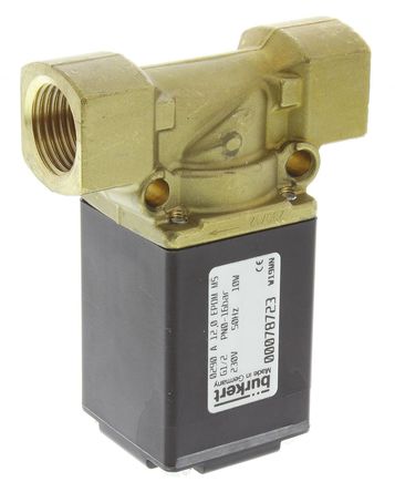 Burkert - 078723 - Burkert 0290 ϵ 16 bar 2˿ ͭ ŷ 078723, 1/2in˿, NCԤ跧λ, 230 V Դ		