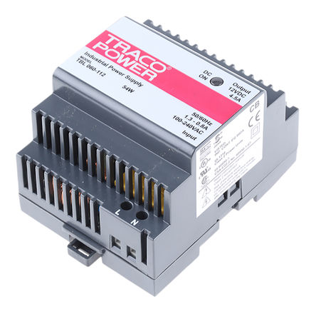 TRACOPOWER - TBL 060-112 - TRACOPOWER 54W ģʽ DIN 尲װԴ TBL 060-112, 83%Ч, 264V ac, 4.5A, 16V dc 12V dc/		