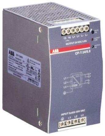 ABB - 1SVR427054R0000 - ABB CP-T ϵ 120W ģʽ DIN 尲װԴ 1SVR427054R0000, 89%Ч, 500V ac, 5A, 24V dc 24V dc/		