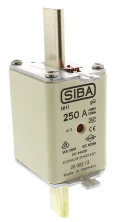 SIBA - 4184219 - SIBA 250A 1 NH gG - gL ĺʽ۶ 4184219, DIN 43620, VDE 0636׼		