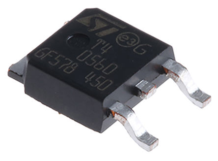 STMicroelectronics - T405-600B - STMicroelectronics T405-600B ˫ɿع迪Ԫ, 4A, 600Vֵ, 5mA 1.3V, 3 DPAKװ		