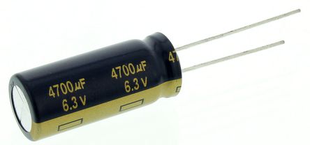 Panasonic - EEUFC0J472 - Panasonic FC  ϵ 6.3 V ֱ 4700F ͨ  EEUFC0J472, 20%ݲ, 25m(ֵ), +105C		