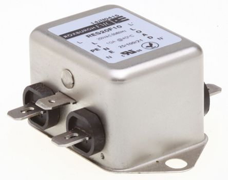 Roxburgh EMC - RES20F10 - Roxburgh EMC RES20 ϵ 10A 250 V , DC to 400Hz ̰װ RFI ˲ RES20F10, Fast-OnӶ		