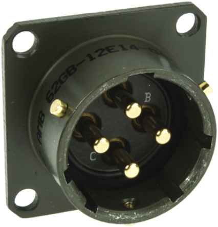 Amphenol - 62GB-12E22-04PN - Amphenol 62GB ϵ 4· װ    62GB-12E22-04PN, о, ǳߴ22, MIL-DTL-26482		