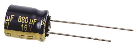 Panasonic - EEUFK1C681 - Panasonic FK  ϵ 16 V ֱ 680F ͨ  EEUFK1C681, 20%ݲ, +105C		