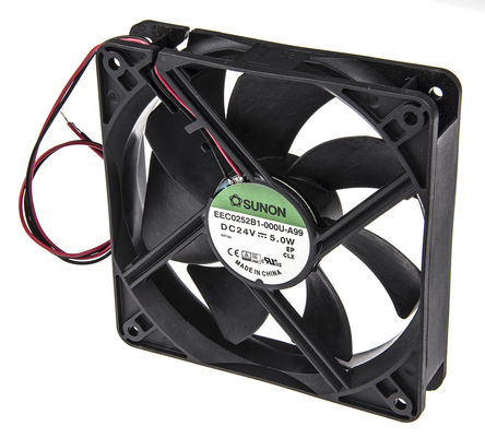 Sunon - EEC0252B1-000U-A99 - Sunon EE ϵ 5W 24 V ֱ  EEC0252B1-000U-A99, 184m3/h, 3100rpm, 120 x 120 x 25mm		