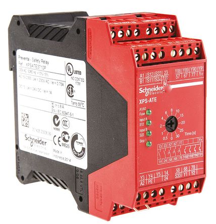 Schneider Electric - XPS ATE3710P - Schneider Electric Preventa XPS ATE ϵ  ˫ͨ ȫ̵ XPS ATE3710P, 230 V Դ, 2 ȫ, 4 		