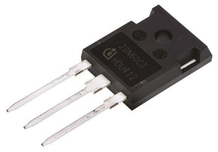 Infineon - SPW20N60C3 - Infineon CoolMOS C3 ϵ Si N MOSFET SPW20N60C3, 21 A, Vds=650 V, 3 TO-247װ		