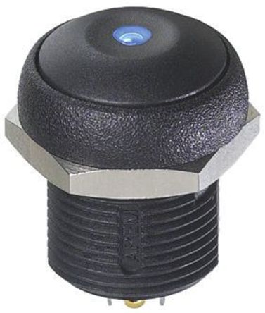 Apem - IRR3S422LOB - Apem IRR3S422LOB IP67 ��ɫ ˲�� �������� - ���� ��ɫLED ��尲װ ��ť����, 200 mA@ 48 V ֱ��		
