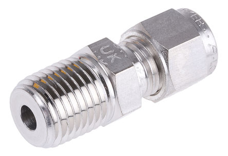 Parker - M6MSC1/4N-316 - Parker ֹܼ ֱ ͷ, 1/4 in NPT x6mm⾶		