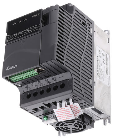 Delta - VFD015E21A - Delta VFD-E ϵ IP20 0.5 kW Ƶ VFD015E21A, 0  600 Hz, 9 A15.7 A, 230 V, ʹ1.5 kW 綯		