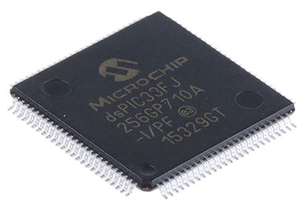 Microchip - DSPIC33FJ256GP710A-I/PF - Microchip DSPIC33FJ256GP710A-I/PF 16bit źŴ DSP, 40MHz, 256 kB ROM , 30 kB RAM, 100 TQFPװ		