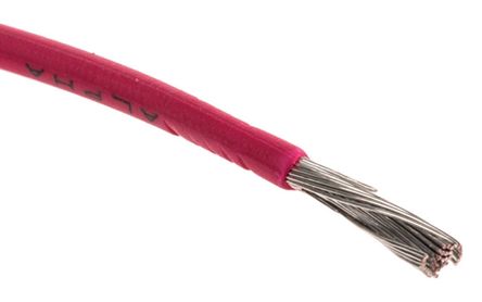 Alpha Wire - 6715 RD001 - Alpha Wire EcoWire ϵ 305m ɫ 18 AWG о ڲߵ 6715 RD001, 0.81 mm2 , 16/0.25 mm оʾ, 600 V		